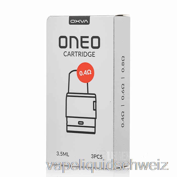 Oxva Oneo Ersatz-Pods 0,4 Ohm Oneo Pods Vape Ohne Nikotin
